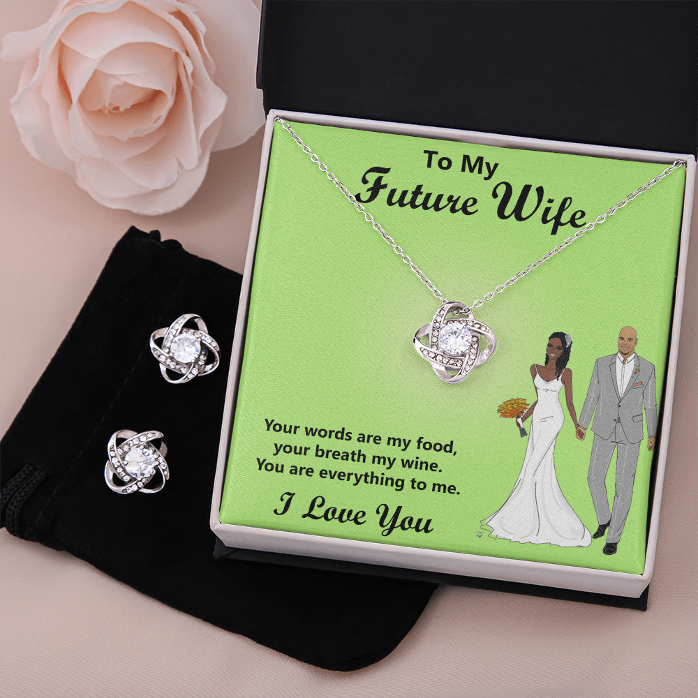 Love Knot Necklace, To My Future Wife, Your Words Are My Food