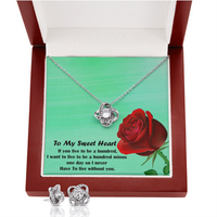 Load image into Gallery viewer, If You Live to Be a Hundred, I Want to Live to Be a Hundred Minus One Day So I Never  Have to Live Without You
