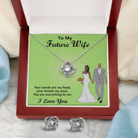 Load image into Gallery viewer, Love Knot Necklace, To My Future Wife, Your Words Are My Food
