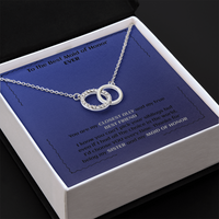 Load image into Gallery viewer, Interlocking Rings Necklace Gift for Maid of Honor, Perfect Pair Necklace
