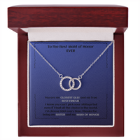 Load image into Gallery viewer, Interlocking Rings Necklace Gift for Maid of Honor, Perfect Pair Necklace
