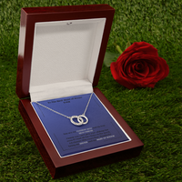 Load image into Gallery viewer, Interlocking Rings Necklace Gift for Maid of Honor, Perfect Pair Necklace
