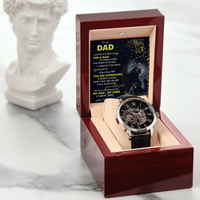 Load image into Gallery viewer, Men&#39;s Openwork Watch-To my Dad from Daughter
