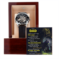 Load image into Gallery viewer, Men&#39;s Openwork Watch-To my Dad from Daughter
