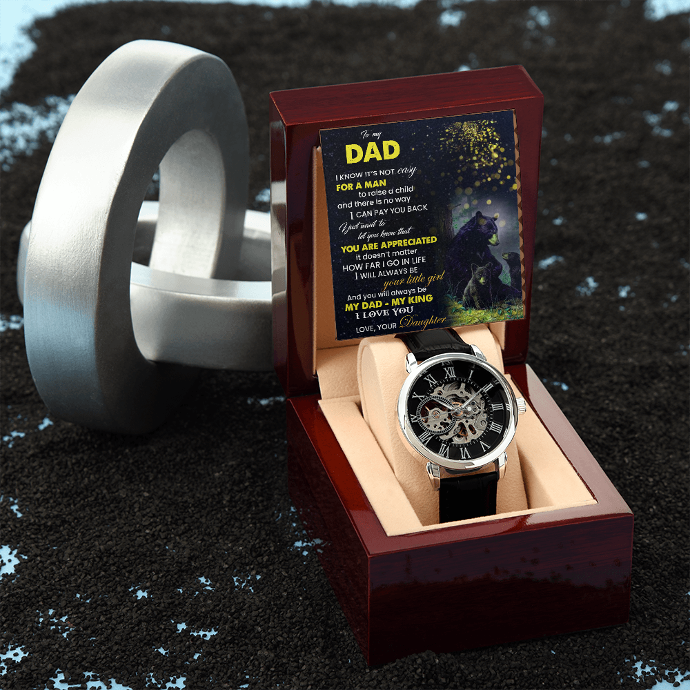 Men's Openwork Watch-To my Dad from Daughter