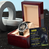Load image into Gallery viewer, Men&#39;s Openwork Watch-To my Dad from Daughter
