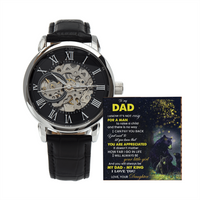 Load image into Gallery viewer, Men&#39;s Openwork Watch-To my Dad from Daughter

