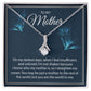 Eternal Love Ribbon Pendant Necklace- To My Mother You Are the World