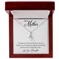 Eternal Love Ribbon Pendant Necklace - Mother From Daughter - Biggest Cheerleader