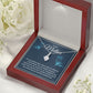 Eternal Love Ribbon Pendant Necklace- To My Mother You Are the World