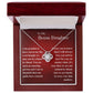 Love Knot Necklace-Bonus Daughter-Grateful to have you