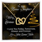 Bonus Daughter - Merry Christmas - Interlocking Hearts
