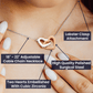 Sympathy Gift - Interlocking Hearts Memorial Necklace - Love Leaves Memories