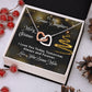 Bonus Daughter - Merry Christmas - Interlocking Hearts