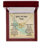 Sympathy Gift - Interlocking Hearts Memorial Necklace - Love Leaves Memories