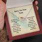 Sympathy Gift - Interlocking Hearts Memorial Necklace - Love Leaves Memories