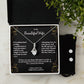 Alluring Beauty Necklace & CZ Earring Set To Beautiful Wife Forever