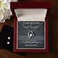 Forever Love Heart Necklace & CZ earrings Gift for The Mother of My Children