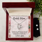 Forever love necklace + CZ earrings Gift for Bonus Mom