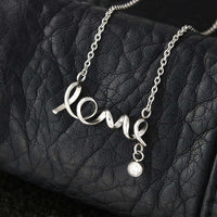 Load image into Gallery viewer, My Beautiful Daughter-Love Mom and Dad-Scripted Love Necklace
