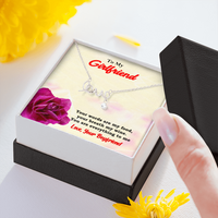 Load image into Gallery viewer, Scripted Love Necklace, Your Words Are My Food, Gift to Girlfriend
