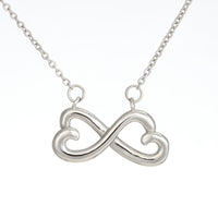 Load image into Gallery viewer, Infinity Heart Necklace, To My Wife, The Love You Share With Me On Our Anniversary
