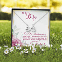 Load image into Gallery viewer, Infinity Heart Necklace, To My Wife, The Love You Share With Me On Our Anniversary
