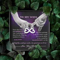 Load image into Gallery viewer, Infinity Heart Necklace To My Wife, I Will Always be There For You
