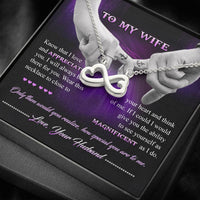 Load image into Gallery viewer, Infinity Heart Necklace To My Wife, I Will Always be There For You
