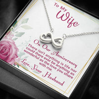 Load image into Gallery viewer, Infinity Heart Necklace, To My Wife, The Love You Share With Me On Our Anniversary
