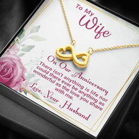 Load image into Gallery viewer, Infinity Heart Necklace, To My Wife, The Love You Share With Me On Our Anniversary
