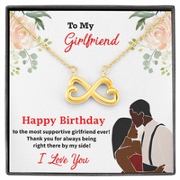 Load image into Gallery viewer, Happy Birthday To The Most Supportive Girlfriend Ever! Thank You For Always Being Right There By My Side!
