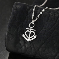 Load image into Gallery viewer, To My Marine Wife | Greatest Love Story | Anchor Necklace | Gift from Husband to Marine Wife
