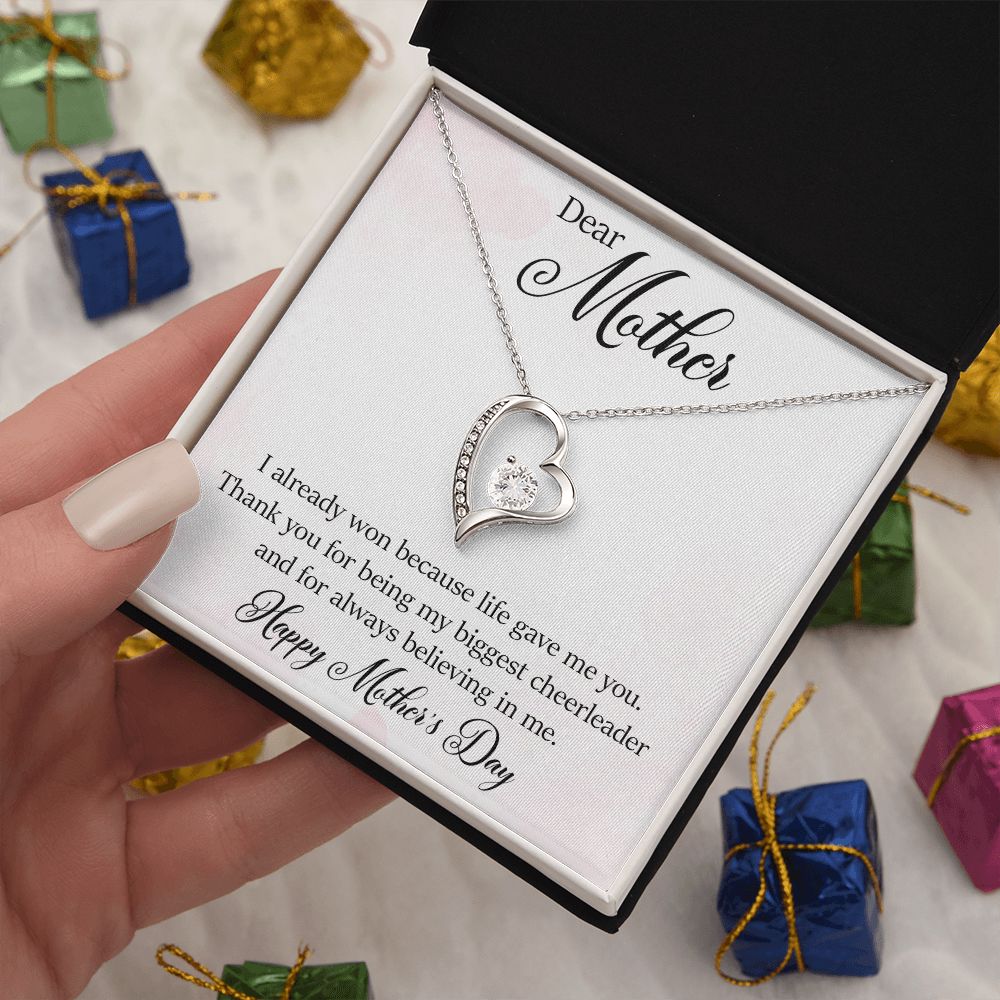 Forever Love Necklace - Happy Mother's Day - My Biggest Cheerleader