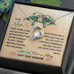 White Gold Forever Love Heart Necklace To My Wife