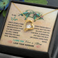 White Gold Forever Love Heart Necklace To My Wife