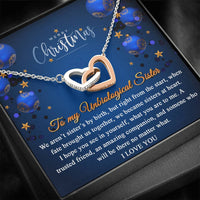 Load image into Gallery viewer, Unbiological Sister | Interlocking hearts necklace | Fate brought us together
