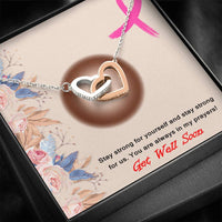 Load image into Gallery viewer, You Are Always In My Prayers-Interlocking Hearts Necklace-Get Well Soon
