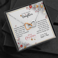 Load image into Gallery viewer, One Of The Most Beautiful Chapters-Interlocked Hearts Necklace-Gift for Daughter
