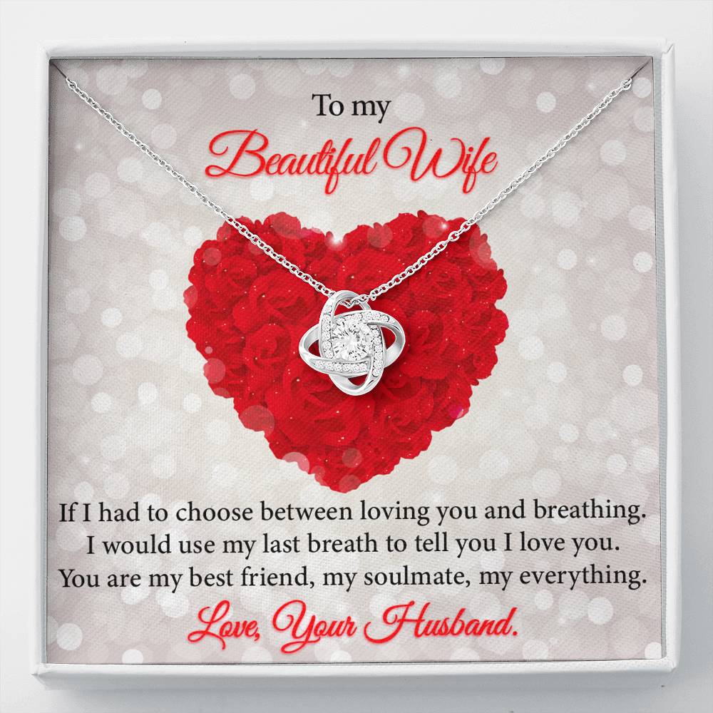 My Best Friend-My Soulmate-Gift For Wife-The Love Knot Necklace