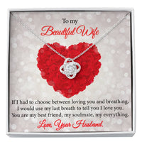 Load image into Gallery viewer, My Best Friend-My Soulmate-Gift For Wife-The Love Knot Necklace
