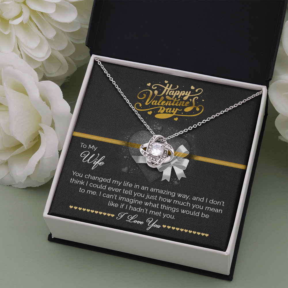 Love Knot Necklace | Valentine Gift for Wife