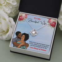 Load image into Gallery viewer, Love Knot Necklace for Wife, Today Is The Day Two Hearts Turned To One
