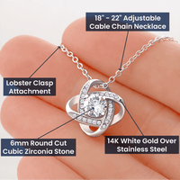 Load image into Gallery viewer, Happy 40th Birthday Love Knot Necklace
