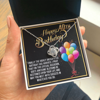 Load image into Gallery viewer, Happy 40th Birthday Love Knot Necklace
