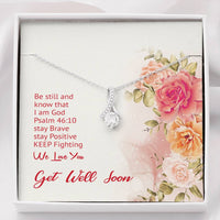 Load image into Gallery viewer, Be Still and Know That I Am God. Dainty Necklace Pendant
