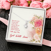 Load image into Gallery viewer, Be Still and Know That I Am God. Dainty Necklace Pendant
