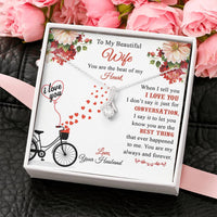 Load image into Gallery viewer, To My Beautiful Wife, You Are The Beat Of My Heart, When I Tell You I Love You
