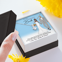 Load image into Gallery viewer, Petite Ribbon Pendant-For the Bride-May Today Be The First Day Of The Rest Your Life Filled With Love And Fellowship
