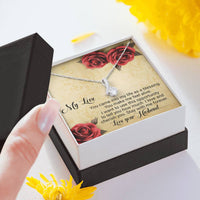 Load image into Gallery viewer, My Love You Make Me Feel Alive | From Husband | Dainty Crystal Necklace | Alluring Beauty necklace | Gift for Wife |
